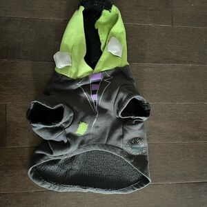 Black and Green Pet Hoodie